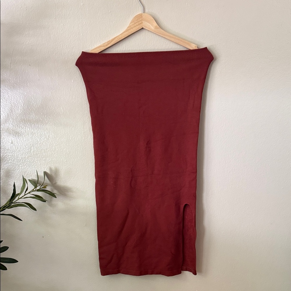 Fabletics Burnt Orange Pencil Skirt
